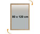 Cadre Affichage CLIC-CLAC Mural 80 x 120 cm BOIS Hêtre