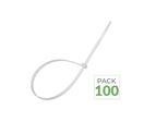 Pack de  100 - Serre-câble 100 x 3,5mm - Noir