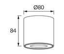 Spot Plafond en Saillie IP54 pour Ampoule GU10 - Blanc