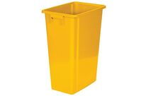 Probbax - Poubelle de tri intérieur Jaune 60L - Tri sélectif, recyclable, plastique polypropylène