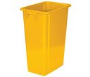 Probbax - Poubelle de tri intérieur Jaune 60L - Tri sélectif, recyclable, plastique polypropylène