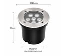 Spot LED Extérieur Encastrable IP67 24V Sol 6W 45° - Blanc Neutre 4000K - 5500K