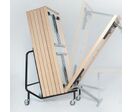 Chariot pour stockage et rangement de tables