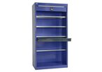 Armoire de stockage - 4 tablettes amovibles + 1 tiroir