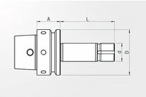Porte-meule Schütte | HSK-E50 (E50.160.20.8)