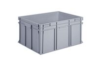 UTZ - Bac norme Europe 175L Gris - Polyéthylène Haute Densité - Gerbable &amp;amp; Alimentaire - 800x600x425mm
