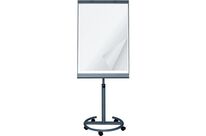 Chevalet de conférence mobile 100 x 65 cm Gris foncé Laqué Léger et Pratique