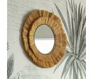 Miroir Rond en Raphia 57 cm