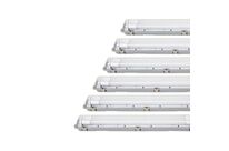 Pack de 6 - Réglette étanche 150 cm double pour Tube LED T8 IP65 (Boitier vide)