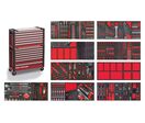 Servante d'atelier complète large, robuste avec coffre XXL 729 outils MW Tools MWE799G36A