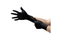 Ansell - Gants jetables Microflex 93-852 - Taille 8 Noir - Nitrile, Protection Chimique, Usage Alimentaire