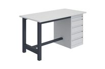 Sofame - Établi fixe CKS 28mm 5 tiroirs 2000x750mm Anthracite - Charge 500kg - Éco-responsable