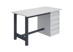 Sofame - Établi fixe CKS 28mm 5 tiroirs 2000x750mm Anthracite - Charge 500kg - Éco-responsable