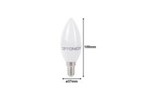 Ampoule LED E14 5.5W 220V C37 180° - Blanc Chaud 2300K - 3500K