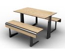 Table design avec banquettes détachées - TA 730 CP-4 | Ligne : Tonka 