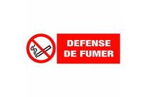 Panneau d&amp;#039;interdiction - &amp;quot;DÉFENSE DE FUMER&amp;quot;