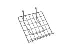 Etagère Inclinée pour Grilles 36x36cm Gris Alu