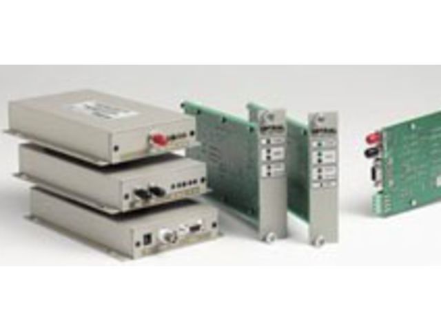 Convertisseur vidéo + port série RS232 unidirectionnel / fibre optique
