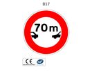 Panneau B17 Intervalle minimal à respecter