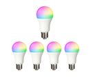 Pack de  5 - Ampoule LED Connectée Wifi E27 9W RGBW A60