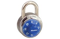 Cadenas à combinaison sécurité générale 48 mm avec cadran bleu : Modèle N° 1502BLU