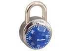 Cadenas à combinaison sécurité générale 48 mm avec cadran bleu : Modèle N° 1502BLU