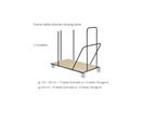 Chariot pour table rectangulaire