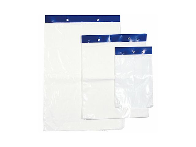 Sac plastique plat standard liassé à ouverture décalée - TRANSPARENT 20 µ 30 x 40 cm