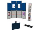 Kit complet stand 8 panneaux et présentoir 4 poches