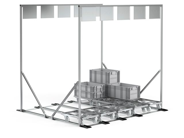 Rails au sol pour gare FIFO