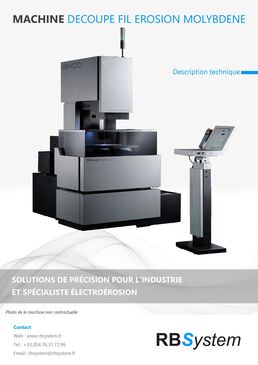 Machines de découpe fil par électroérosion à fil continu molybdène de 400x300 à 1600x1200mm