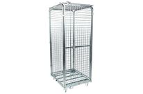 Manutan Expert - Roll-conteneur de sécurité 3 côtés - 400 kg - Acier galvanisé - Roulettes 100mm - 10 ans garantie