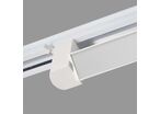 Éclairage sur Rail Linéaire Opaque Monophasé 30W 47cm Blanc - Blanc Chaud 2300K - 3500K