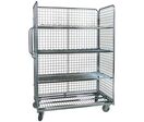 Italiana Contenitori - Roll-conteneur 3 côtés 400kg - 1290x670x1830mm - Acier Robuste - Idéal Entrepôt
