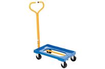 Manutan Expert - Plateau Roulant Plastique 250kg - 600x400mm - Roulettes Pivotantes Polyamide - 10 Ans Garantie