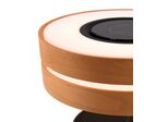Lampe de Chevet Ronde "Horizon" avec Enceinte &amp; Chargeur Sans fil - Dimmable Tactile