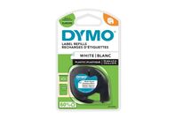 Ruban d'étiquetage 12 mm noir sur blanc | Dymo LetraTag S0721660