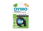 Ruban d'étiquetage 12 mm noir sur blanc | Dymo LetraTag S0721660