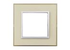 Plaque simple beige marron + support à griffes Ref. 492