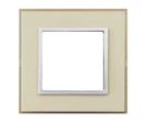 Plaque simple beige marron + support à griffes Ref. 492