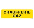 Panneau chaufferie gaz - Fond jaune
