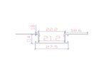 Pack de 5 - Profilé Aluminium encastré 1m pour Ruban LED Double Couvercle Blanc Opaque