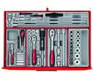 Servante d'atelier rouge - 7 tiroirs - Mini Master Set - 286 outils Teng Tools TKW26R286T