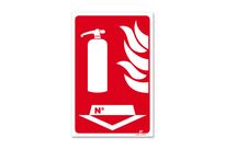 Panneau Extincteur flèche/flammes N°