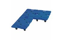 Plateau roulant modulable en plastique