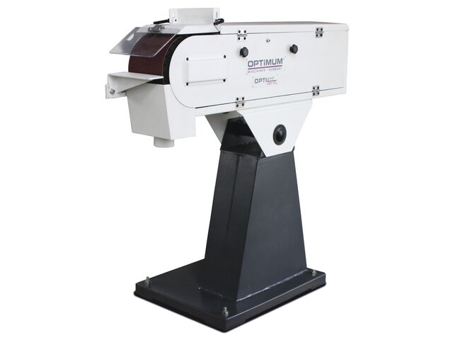Ponceuse à bande professionnelle pour métaux 150x2000 mm 29,4 m/s 1,5/2,2 kW 400V arrêt d'urgence 2 vitesses Optigrind GBS150 400V