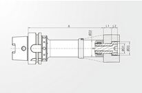 Porte-meule HSK-A63 monobloc | A63.160.10.075.001.HA