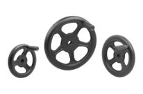 Volants à rayons en tôle d’acier, avec poignée cylindrique rotative