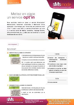 Fiche produit opt’in