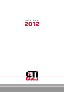 Rapport annuel 2012 - présentation générale et branches d'activité